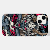 Chinese drakentotem, tattoo kunst Case-Mate iPhone case (Achterkant (horizontaal))