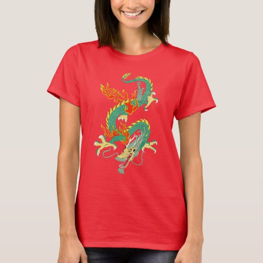 Chinese drakenvrouwen t-shirt (Voorkant)