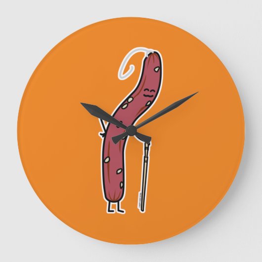 Chinese dry sausage aged fat Cantonese Lap Cheong Grote Klok (Voorkant)