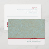 Chinese Dubbel Geluk RSVP Mailer Set Kaartje (Voorkant / Achterkant)