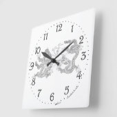 Chinese dubbele drakenhoek wandklok (Hoek)