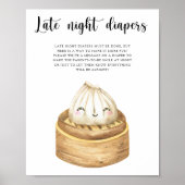 Chinese dumpling - Late nacht luiers spel Poster (Voorkant)