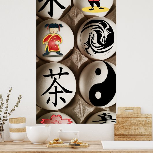 Chinese Eieren Poster (Keuken)