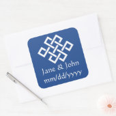 Chinese elegantie in blauwe sticker (Envelop)