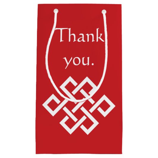 Chinese Elegantie in Cherry Gift Bag Klein Cadeauzakje (Voorkant)