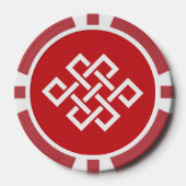 Chinese elegantie in Cherry Poker Chips (Voorkant)