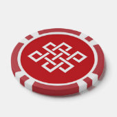 Chinese elegantie in Cherry Poker Chips (Enkel)