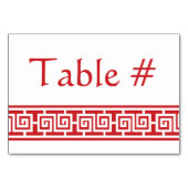 Chinese elegantie in Cherry Table Kaart (Achterkant)