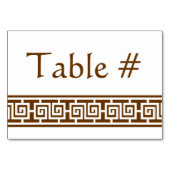 Chinese elegantie in Chocolate Table Kaart (Achterkant)