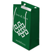 Chinese Elegantie in groene cadeautas (Achterkant Gekanteld)