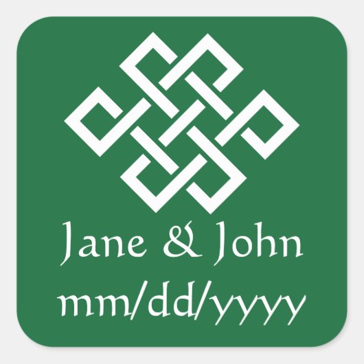 Chinese elegantie in groene sticker (Voorkant)