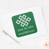 Chinese elegantie in groene sticker (Envelop)