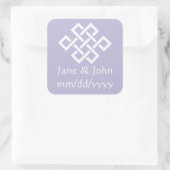 Chinese elegantie in Lavender Sticker (Tas)