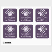 Chinese elegantie in Paarse sticker (Vel)