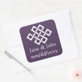 Chinese elegantie in Paarse sticker (Envelop)