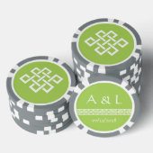 Chinese elegantie in Peridot Poker Chips (Opstapeling)