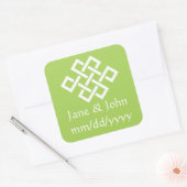 Chinese elegantie in Peridot Sticker (Envelop)