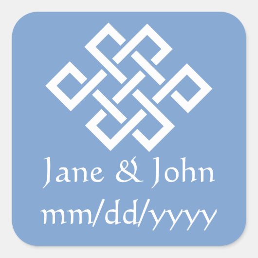 Chinese elegantie in Periwinkle Sticker (Voorkant)