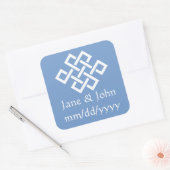 Chinese elegantie in Periwinkle Sticker (Envelop)