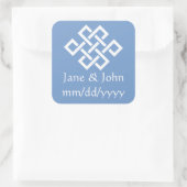 Chinese elegantie in Periwinkle Sticker (Tas)