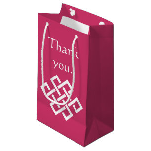 Chinese elegantie in Raspberry Gift Bag Klein Cadeauzakje