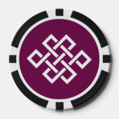 Chinese elegantie in wijn poker chips (Voorkant)