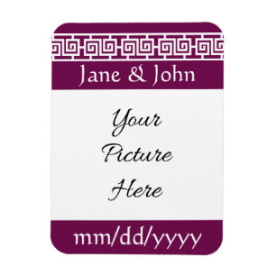 Chinese Elegantie in Wijn Save-the-Date Magneet