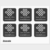 Chinese elegantie in zwarte sticker (Vel)