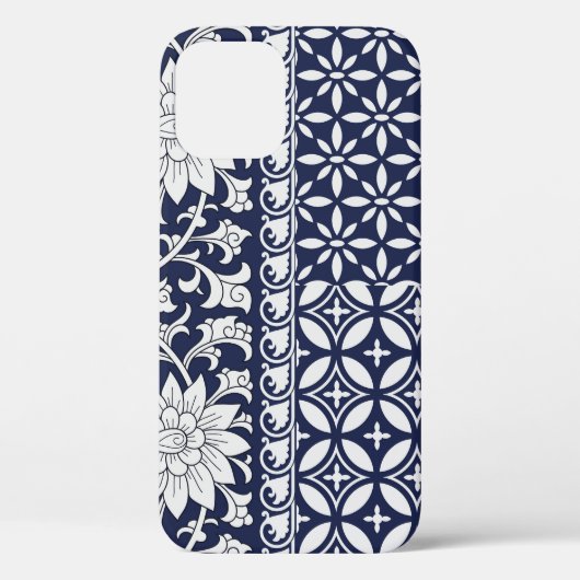 Chinese elegantie: naadloos Ornament Case-Mate iPhone Case (Achterkant)