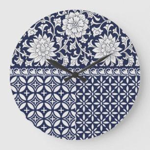 Chinese elegantie: naadloos Ornament Grote Klok