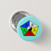 Chinese elementen ronde button 3,2 cm (Voorkant /achterkant)