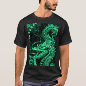 Chinese Emerald Emperor Dragon Art T-shirt (Voorkant)