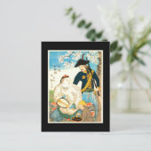 Chinese en Russische vrienden Hiroshige Fine Art Briefkaart (Staand voorkant)