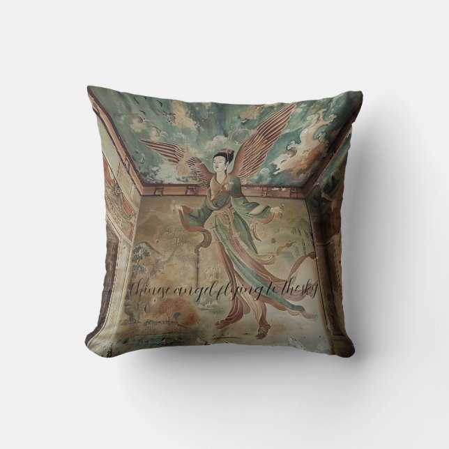 Chinese engel vliegt naar de hemel kussen (Voorkant)