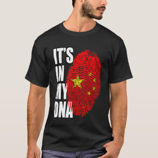 Chinese Erfgoed DNA Vlag Lange Mouwen T-shirt