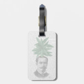 Chinese Evergreen Head Plant Bagagelabel (Achterkant verticaal)