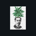 Chinese Evergreen Head Plant Canvas Afdruk<br><div class="desc">Mode en beeldmateriaal</div>