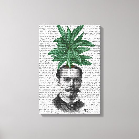 Chinese Evergreen Head Plant Canvas Afdruk (Voorkant)