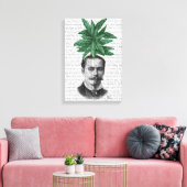 Chinese Evergreen Head Plant Canvas Afdruk (Insitu (Woonkamer))