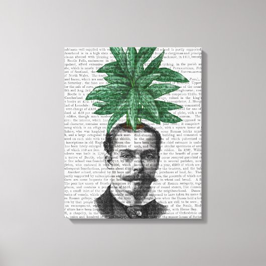 Chinese Evergreen Head Plant Canvas Afdruk (Voorkant)