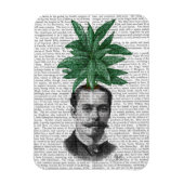 Chinese Evergreen Head Plant Magneet (Verticaal)