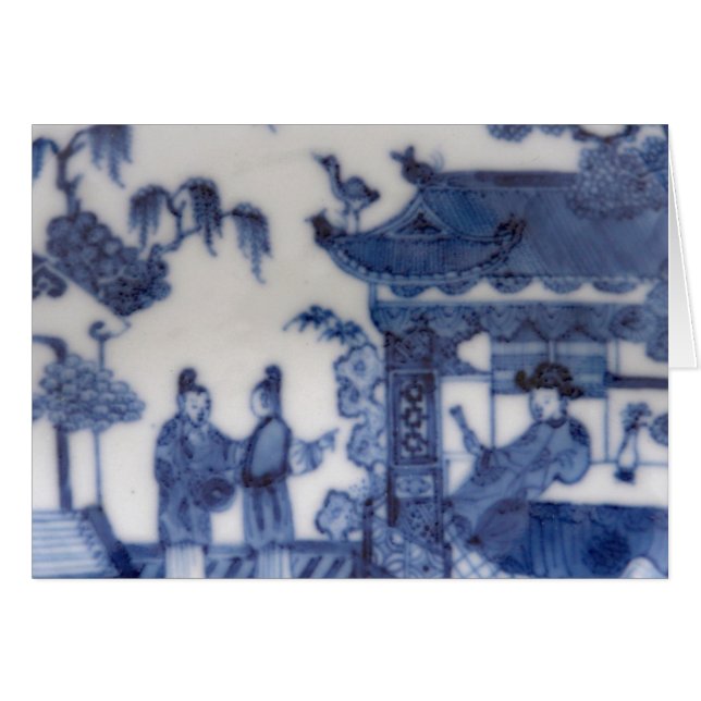 Chinese Export blue & white scene uit 1760 (Voorkant Horizontaal)