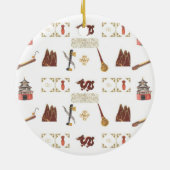 Chinese Favorieten Ronde Ornament (Achterkant)
