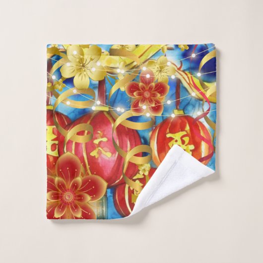 Chinese feestdagen bad handdoek (Wasdoekje)