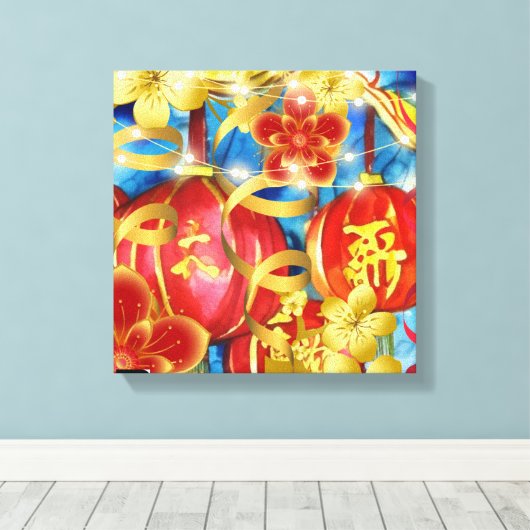 Chinese feestdagen canvas afdruk (Insitu (Houten vloer))