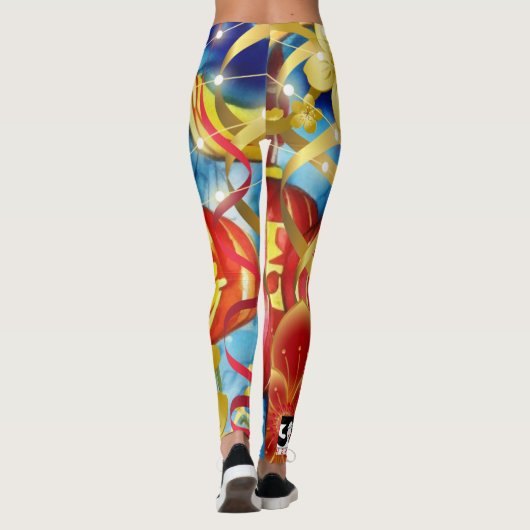 Chinese feestdagen leggings (Achterkant)