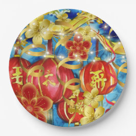 Chinese feestdagen papieren bordje