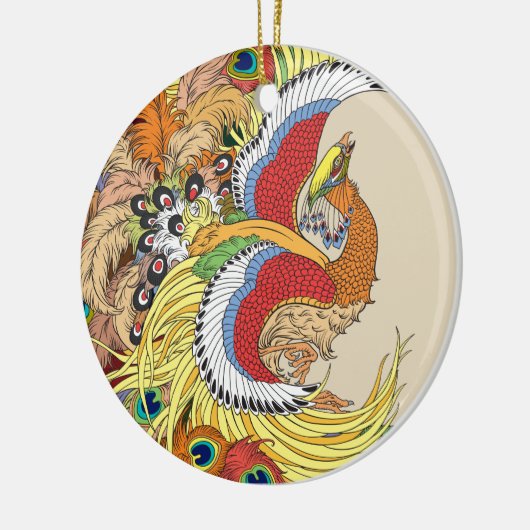 Chinese fenix keramisch ornament (Links)