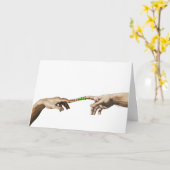 Chinese Fingertrap Verjaardag Kaart (Gele Bloem)