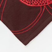 Chinese Fire Dragon Fleece Deken (Hoek)